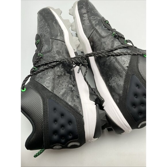 Under Armour Harper 8 Mid RM Baseball Cleats Men's Size 14 Black 3026592 001 - Picture 6 of 9